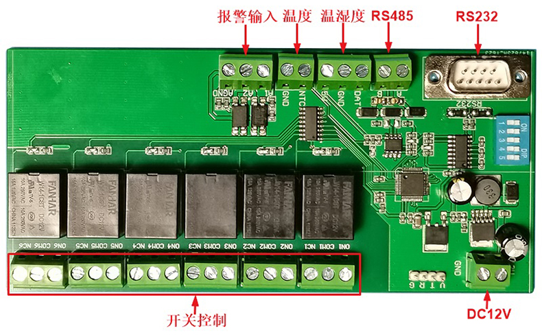 智慧農(nóng)業(yè)灌溉工業(yè)驅(qū)動門禁閘機六路多功能繼電器控制方案定制開發(fā)